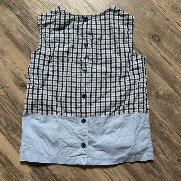 Vintage Disney Store Winnie The Pooh Classic Embroidered Jumper Gingham 7/8 READ - Picture 8 of 10